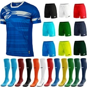 Komplet Strój Piłkarski Zina La Liga Junior Niebieski