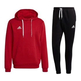 Komplet Bawełniany Adidas Entrada 22 Czerwona Bluza (H57514)