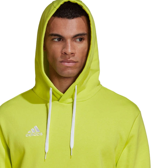 Męska Bluza Bawełniana z Kapturem Adidas Entrada 22 Hoody Limonkowa (HC5083)