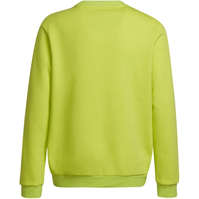 Bluza Dziecięca Bawełniana Adidas Entrada 22 Sweat Top Limonkowa (HC5043)