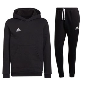 Dziecięcy Komplet Bawełniany Adidas Entrada 22 Czarny (H57516)