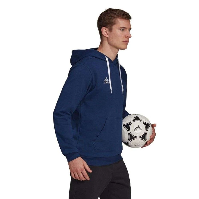 Męska Bluza Bawełniana z Kapturem Adidas Entrada 22 Hoody Granatowa (H57513)
