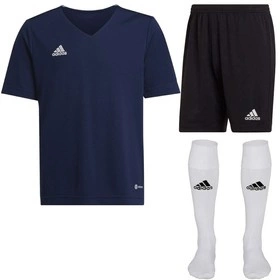 Dziecięcy Komplet Piłkarski Adidas Entrada 22 Granatowy (H57564)