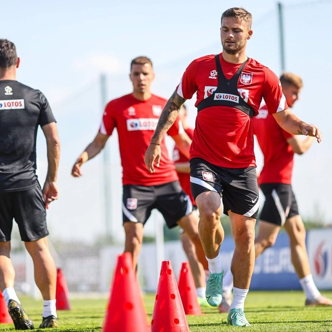 Pachołek wysoki z dziurami 38 cm Niebieski (100056)