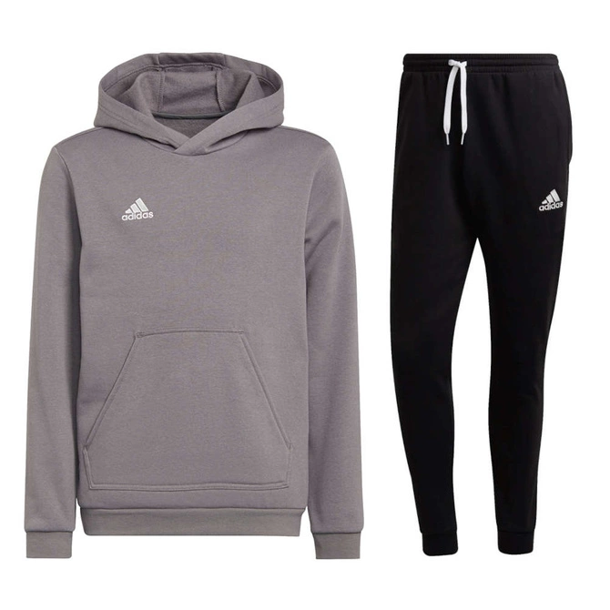 Dziecięcy Komplet Bawełniany Adidas Entrada 22 Szary (H57515)