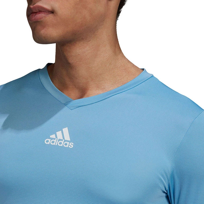 Męska Koszulka Termoaktywna Adidas Base Tee 21 Błękitna (GN7507)