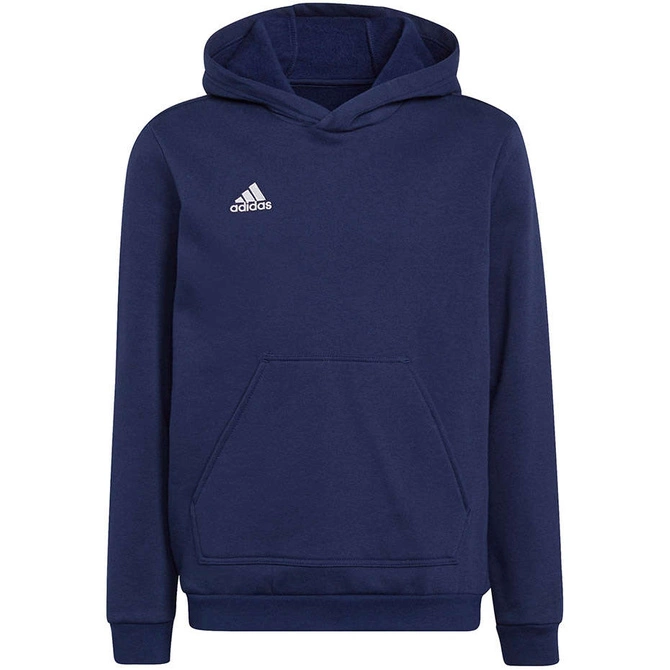 Dziecięca Bluza Bawełniana z Kapturem Adidas Entrada 22 Hoody Granatowa (H57517)