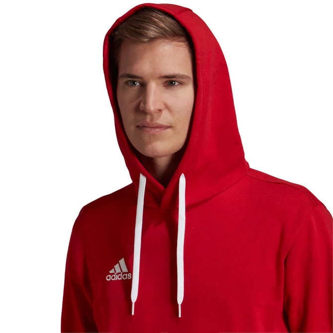 Męska Bluza Bawełniana z Kapturem Adidas Entrada 22 Hoody Czerwona (H57514)