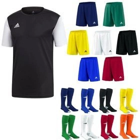 Dziecięcy Komplet - Strój Piłkarski Adidas Estro 19 czarno-biały (DP3233)