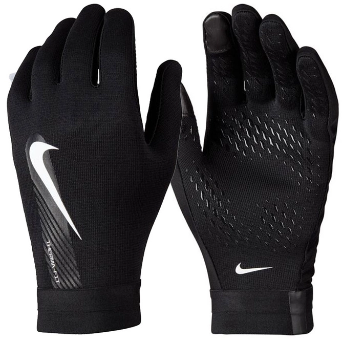 Rękawiczki Piłkarskie Nike THERMA-FIT Academy Czarne (DQ6071-010)