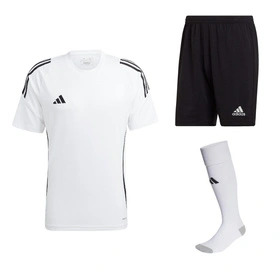 Komplet Strój Piłkarski Adidas TIRO 24 Biały (IS1019 + H57504)