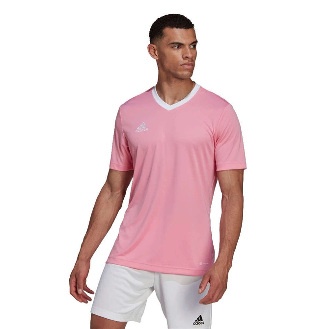 Męska Koszulka Piłkarska Adidas Entrada 22 Różowy (HC5072)