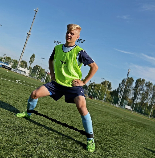 Znacznik piłkarski biały, oznacznik Dziecko (100197)