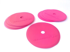 Znaczniki pola płaskie (maty znakujące) - zestaw 10 szt. różowe (100581)