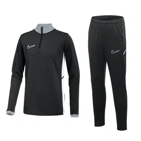 Dziecięcy Dres Sportowy Nike Academy 25 Krótki Zamek czarny (FZ9773 010 + FZ9816 010)