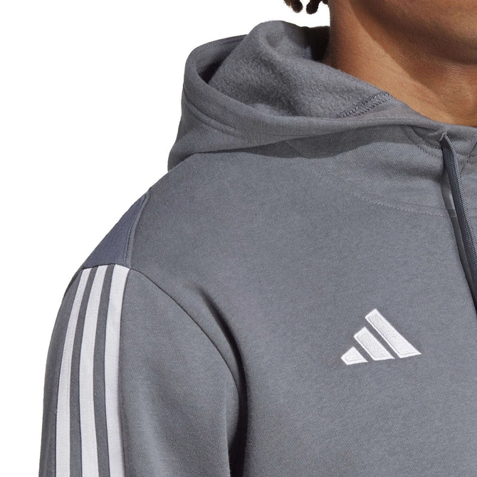 Męska Bluza Bawełniana z Kapturem Adidas Tiro 23 League Hoodie Szara (HZ3021)