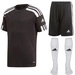 Komplet Strój Piłkarski Adidas Squadra 21 Czarny (GN5720 + GN5776)