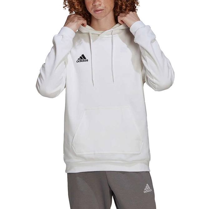 Męska Bluza Bawełniana z Kapturem Adidas Entrada 22 Hoody Biała (HG6302)
