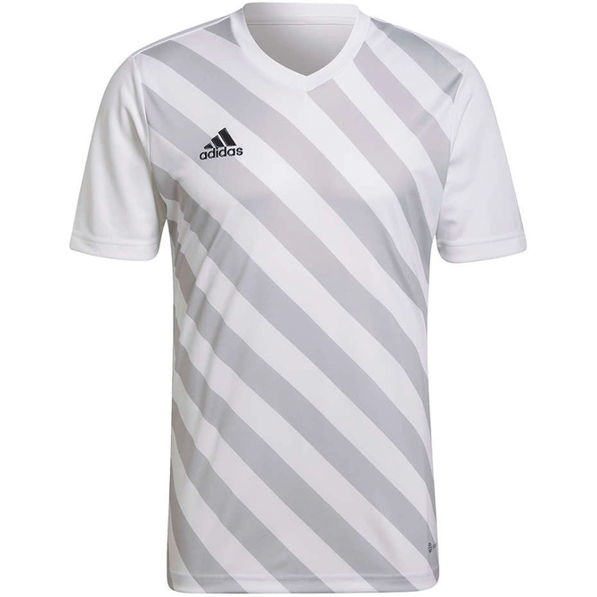 Męska Koszulka Piłkarska Adidas Entrada 22 GFX Biały (HF0129)