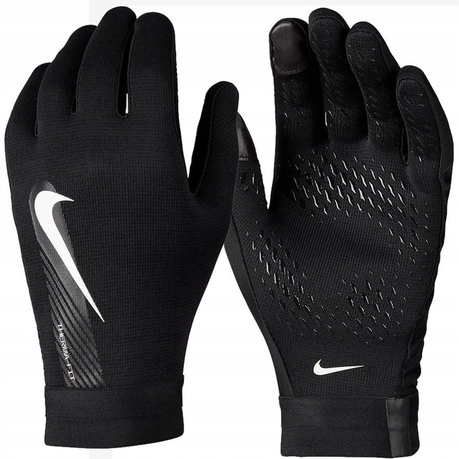 Rękawiczki Piłkarskie Nike THERMA-FIT Academy Czarne (DQ6071-010)