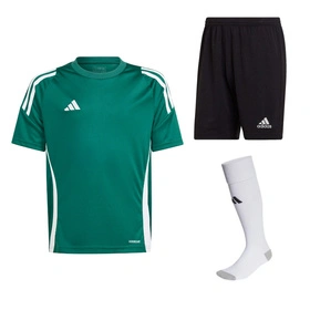 Dziecięcy Komplet Piłkarski Adidas TIRO 24 Zielony (IS1028 + H57502)