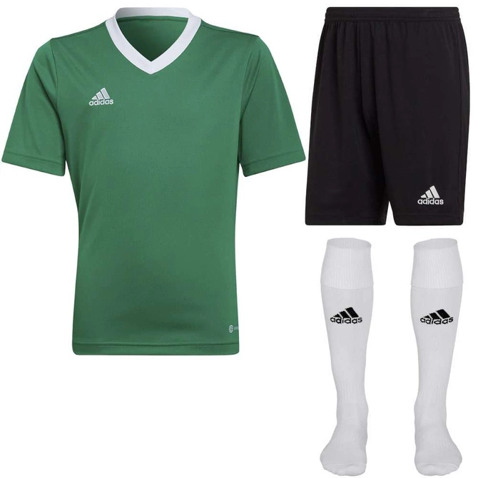 Dziecięcy Komplet Piłkarski Adidas Entrada 22 Zielony (HI2126)