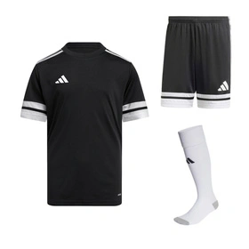 Dziecięcy Komplet Piłkarski Adidas Squadra 25 Czarny (JJ0052 + JJ2417)