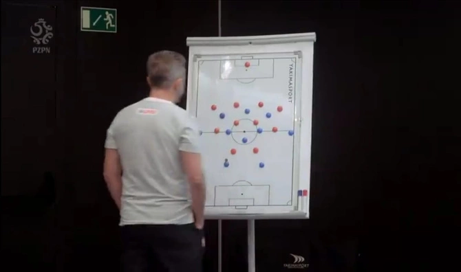 Tablica taktyczna 60x90 cm - piłka nożna (100014)