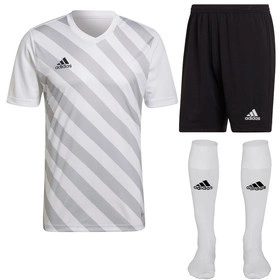 Męski Komplet Piłkarski Adidas Entrada 22 GFX Biały (HF0129)