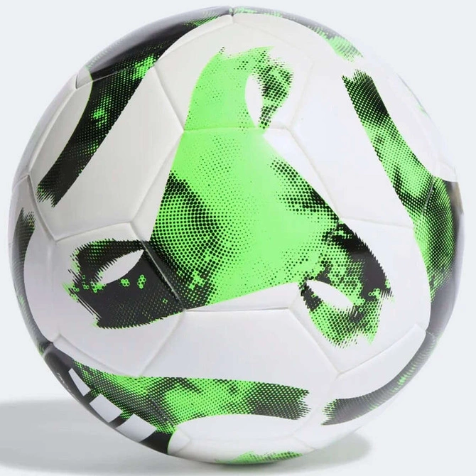 Piłka Adidas Tiro Junior 350 League biało-zielona (HT2427) r.4