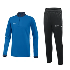 Dziecięcy Dres Sportowy Nike Academy 25 Krótki Zamek niebieski (FZ9773 463 + FZ9816 010)