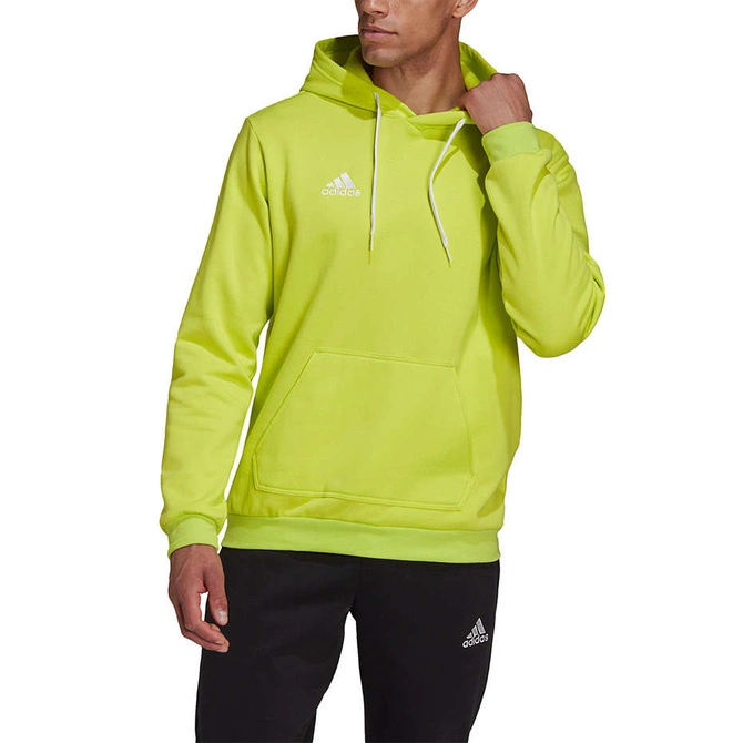 Męska Bluza Bawełniana z Kapturem Adidas Entrada 22 Hoody Limonkowa (HC5083)