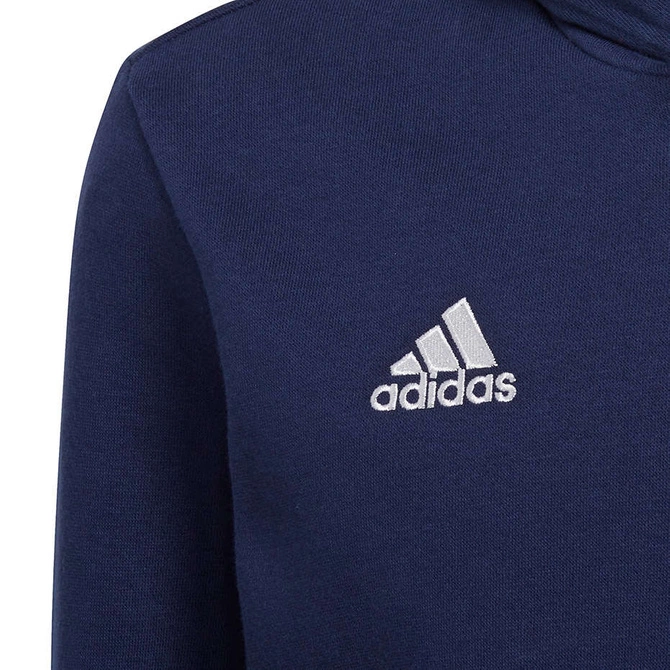 Dziecięca Bluza Bawełniana z Kapturem Adidas Entrada 22 Hoody Granatowa (H57517)