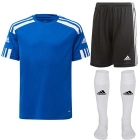 Dziecięcy Komplet Piłkarski Adidas Squadra 21 Niebieski (GK9151 + GN5767)