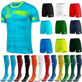 Komplet Strój Piłkarski Zina La Liga Junior Błękitny