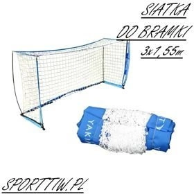 Siatka na bramkę dla Żaka 3x1,55m , siatka UNI, Unifikacja PZPN