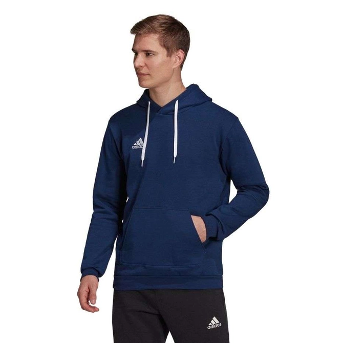 Męska Bluza Bawełniana z Kapturem Adidas Entrada 22 Hoody Granatowa (H57513)
