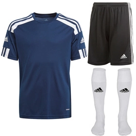 Dziecięcy Komplet Piłkarski Adidas Squadra 21 Granatowy (GN5745 + GN5767)