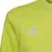 Bluza Dziecięca Bawełniana Adidas Entrada 22 Sweat Top Limonkowa (HC5043)