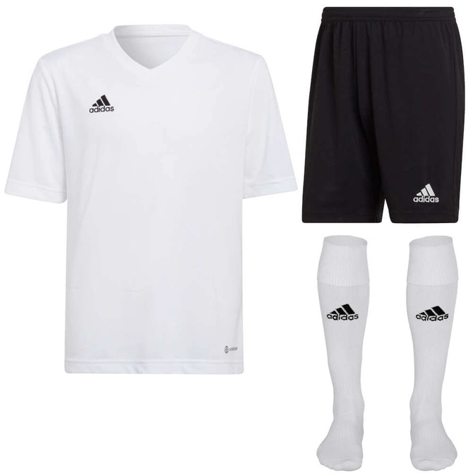 Dziecięcy Komplet Piłkarski Adidas Entrada 22 Biały (HC5054)