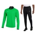 Męski Dres Sportowy Piłkarski Nike Academy 25 Z Krótkim Zamkiem Zielony (FZ9767 329 + FZ9805 010)