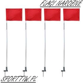 Flagi narożne na sprężynach wbijane