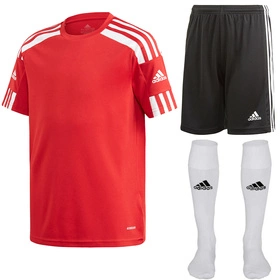 Dziecięcy Komplet Piłkarski Adidas Squadra 21 Czerwony (GN5746 + GN5767)