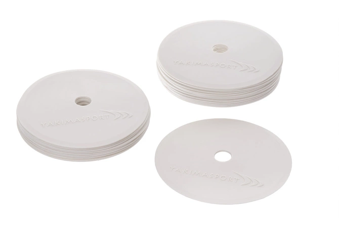 Znaczniki pola płaskie (maty znakujące) - zestaw 24 szt. białe (100555)