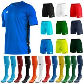 Komplet Strój Piłkarski Zina Contra Niebieski