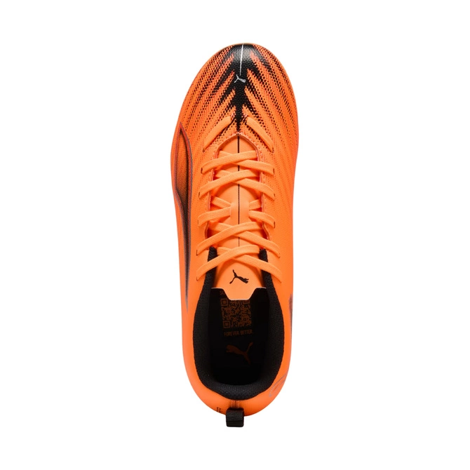 Buty piłkarskie dla dzieci Puma Ultra 6 Play FG/AG Heat Fire pomarańczowe 108533 03