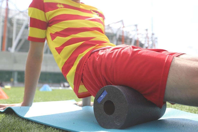 Wałek, Roller do masażu- płaski CZARNY (100211)