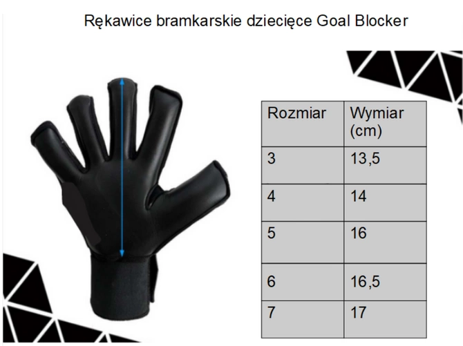 Rękawice bramkarskie dziecięce Goal Blocker Rozm. 6 (100724)
