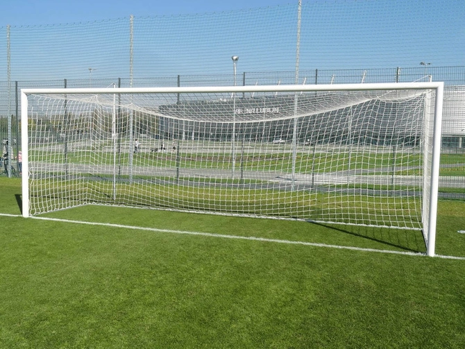 Bramka aluminiowa senior 7,32 x 2,44 m mocowana w tulejach (BR0007)