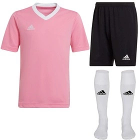 Dziecięcy Komplet Piłkarski Adidas Entrada 22 Różowy (HC5055)
